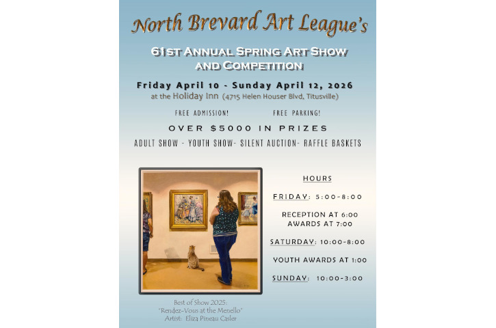 North Brevard Art League 61st Annual Spring Art Show Flyer