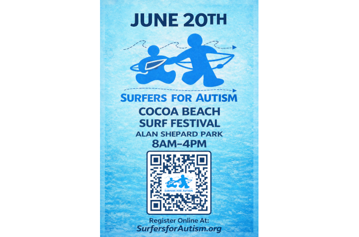 Surfers for Autism Cocoa Beach Surf Festival Flyer