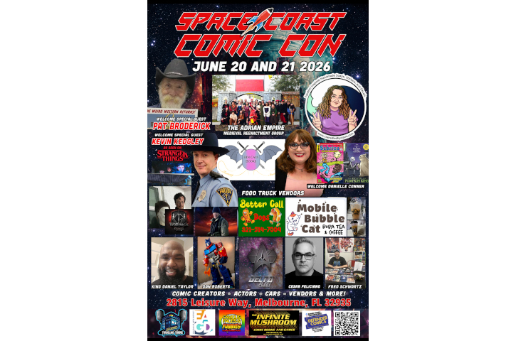 Space Coast Comic Con 2026 Flyer