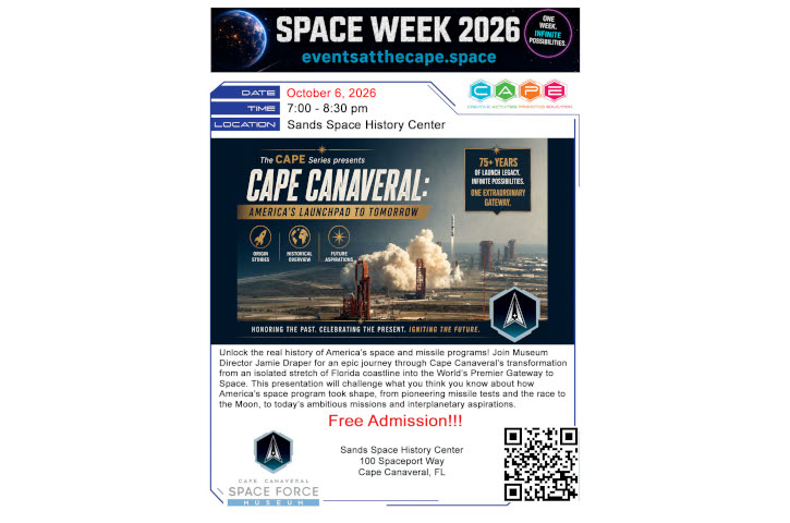 Space Week - America’s Launchpad to Tomorrow Flyer