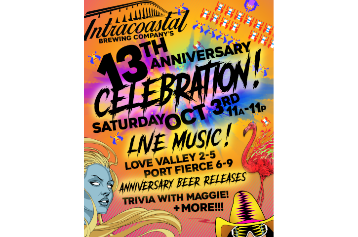 13 Years Of Great Beers at Intracoastal Brewing Co. Flyer